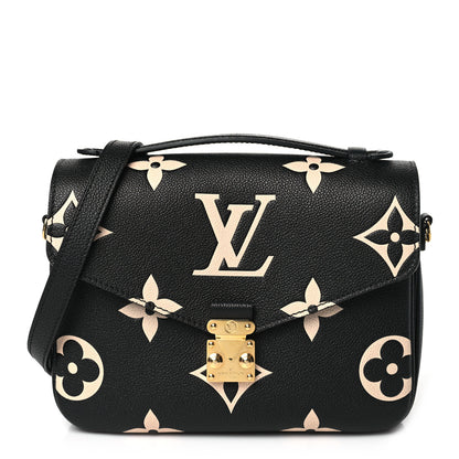Louis Vuitton Empreinte Monogram Giant Pochette Metis Black Beige 1 of 9