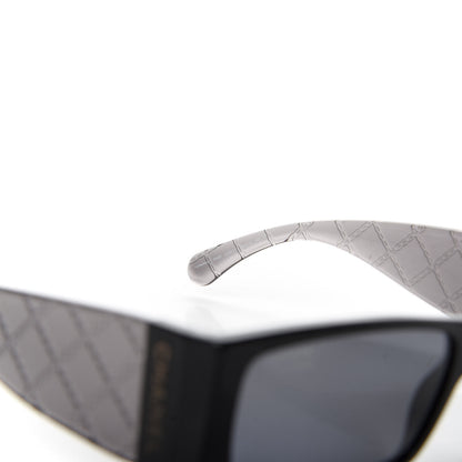 Chanel Rectangle Quilted Sunglasses 5425 Black 6 of 8