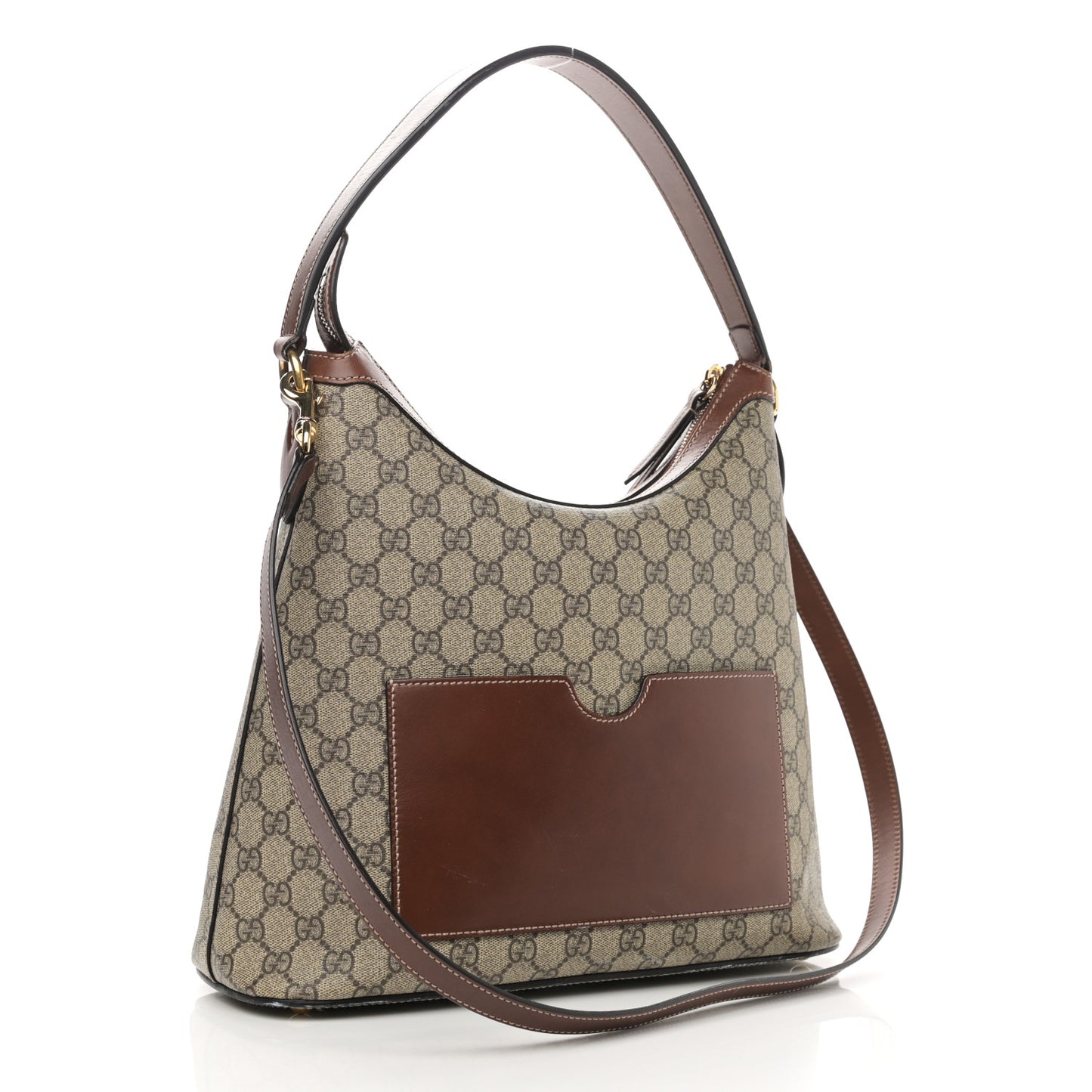 GG Supreme Monogram Linea A Hobo Brown