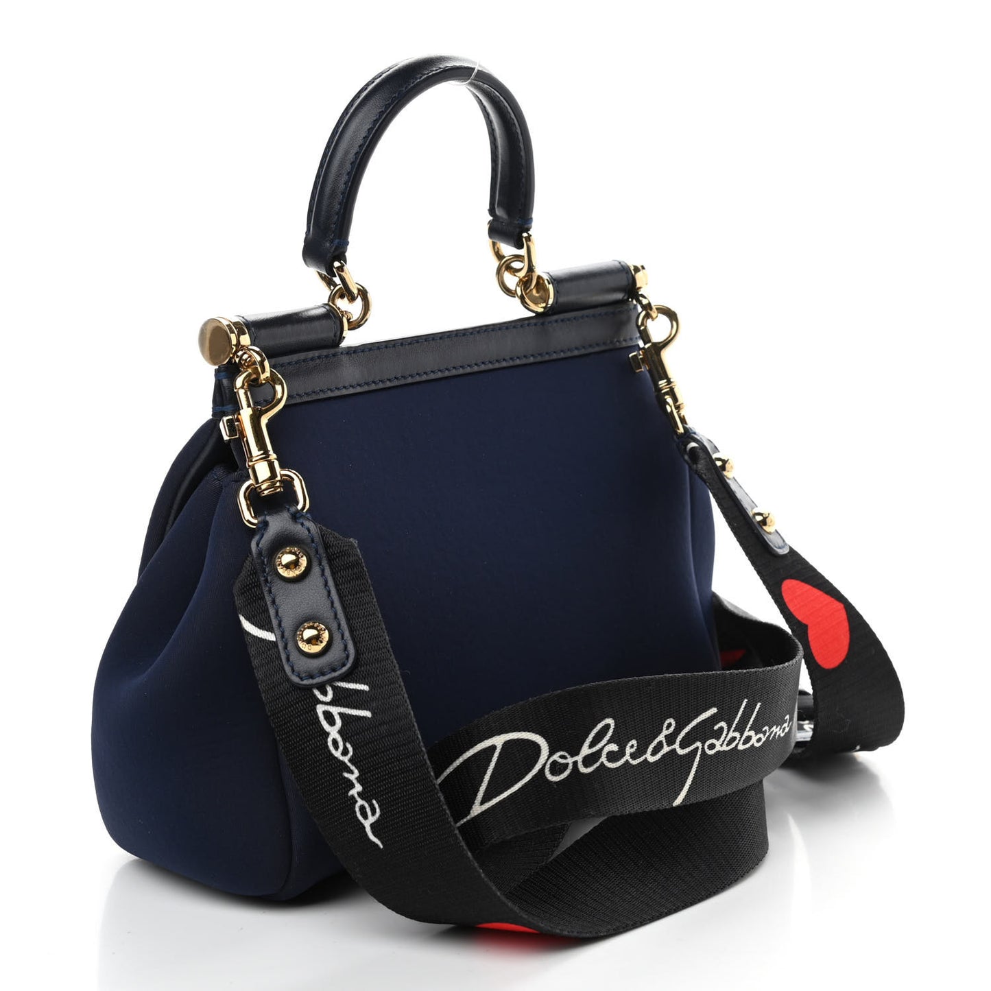 Neoprene Small Miss Sicily Satchel Navy