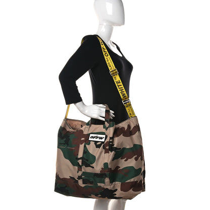 Off-White Polyester Camouflage Tote Multicolor 2 of 11
