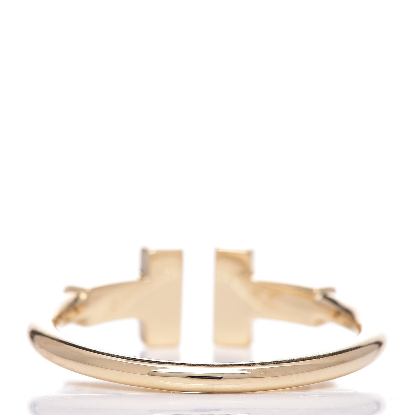 18K Yellow Gold Diamond T Wire Ring 52 6