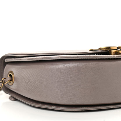 Chanel Shiny Calfskin Goatskin Quilted Small Coco Curve Messenger Flap Grey 9 of 10