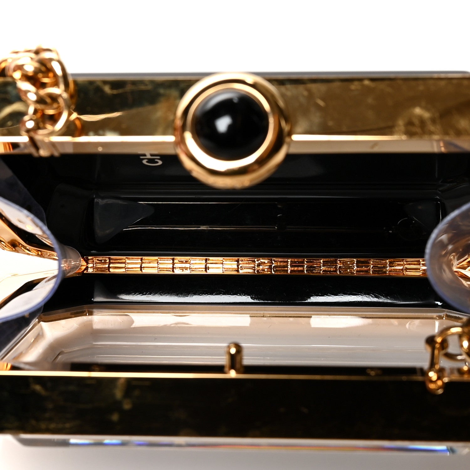Chanel Plexiglass Premiere Minaudiere Clutch Black 4 of 10