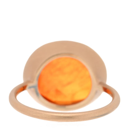 Irene Neuwirth 18K Yellow Gold Fire Opal Oval Cocktail Ring 54 6.75 3 of 4