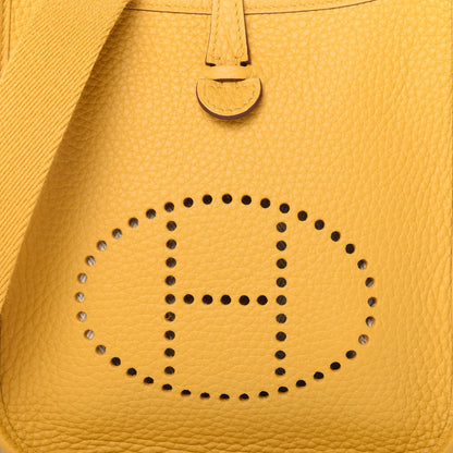 Hermes Taurillon Clemence Evelyne TPM Jaune Ambre 9 of 10