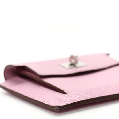 Hermes Epsom Kelly Pocket Compact Wallet Mauve Sylvestre 6 of 8