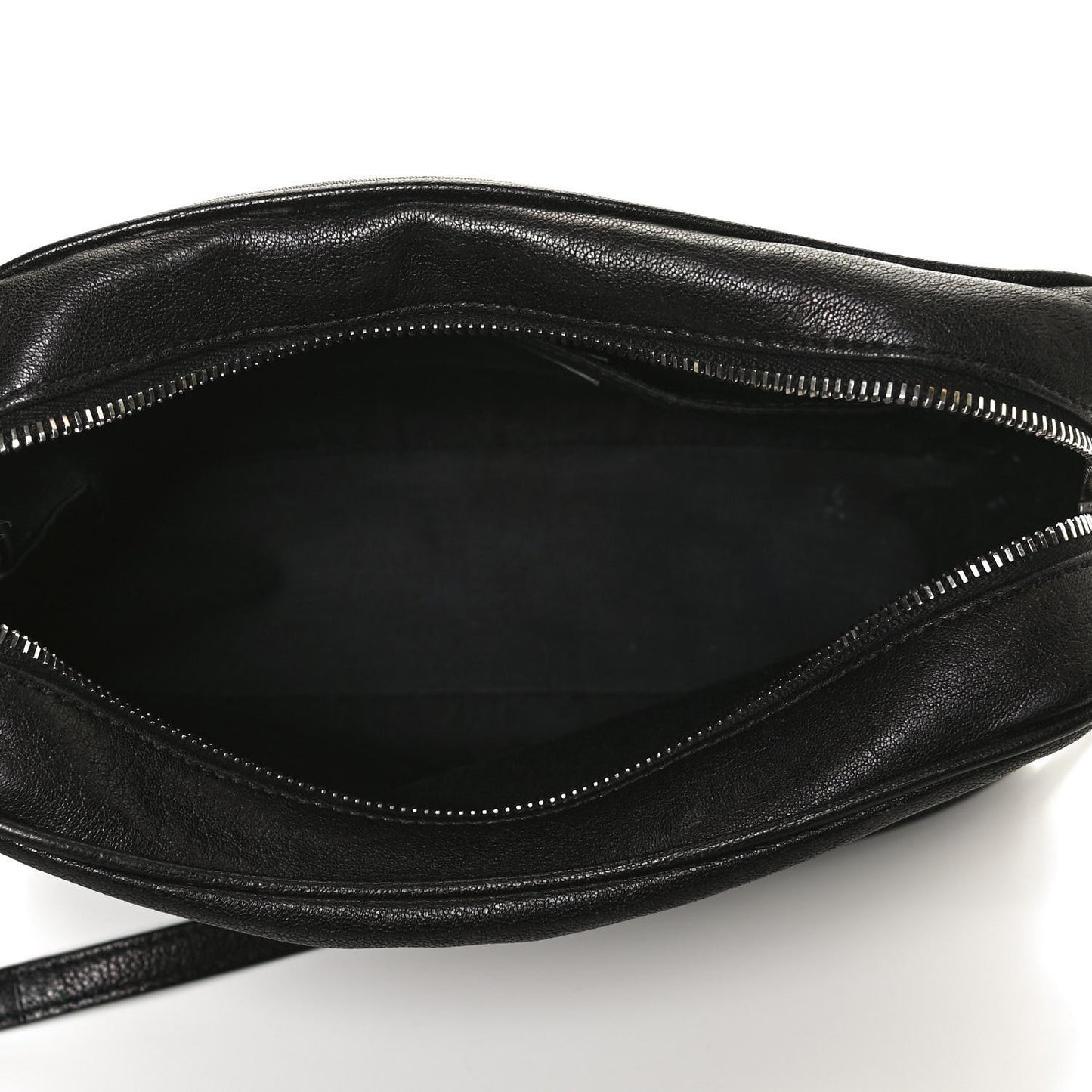 Lambskin Monogram Embossed Small Lou Camera Bag Black