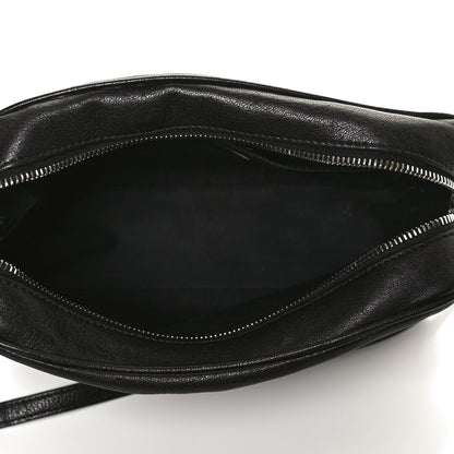 Saint Laurent Lambskin Monogram Embossed Small Lou Camera Bag Black 5 of 11