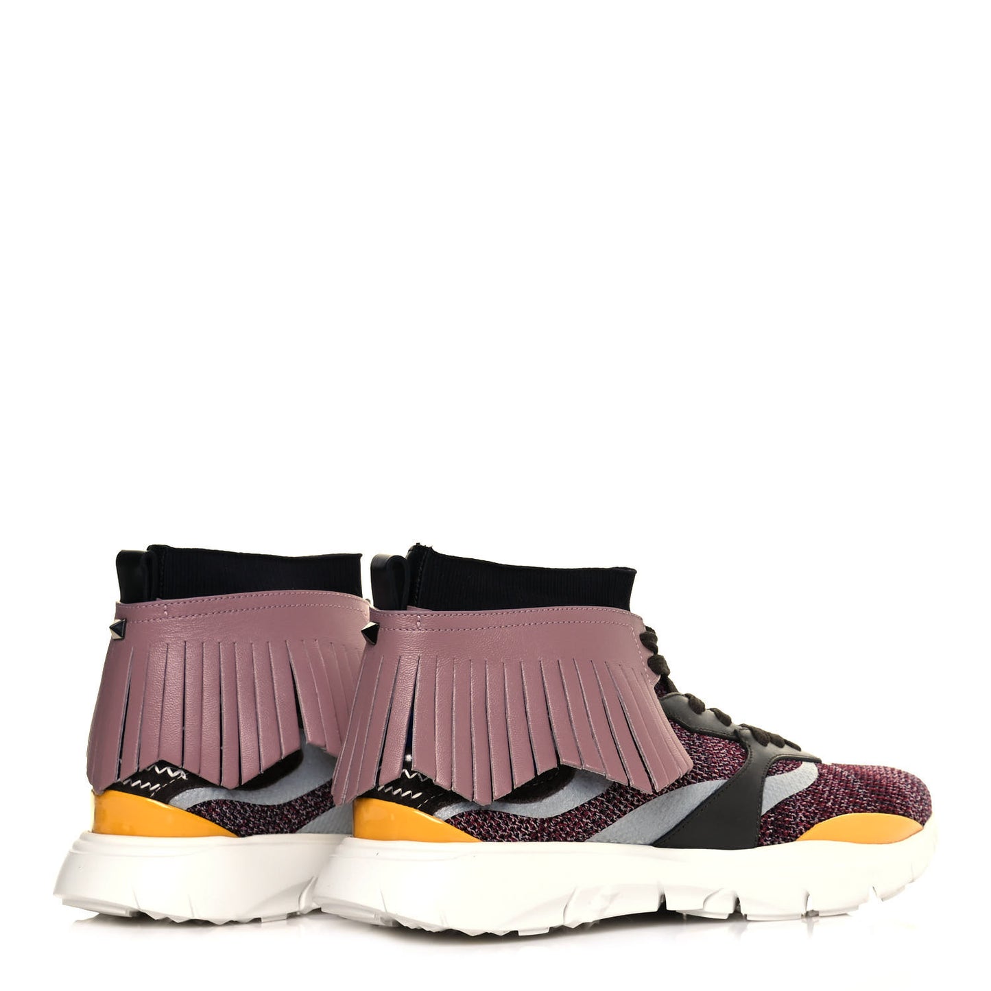 Body Tech Knit Heroes Mens Sock High Top Fringe Sneakers 41 Lipstick Olive