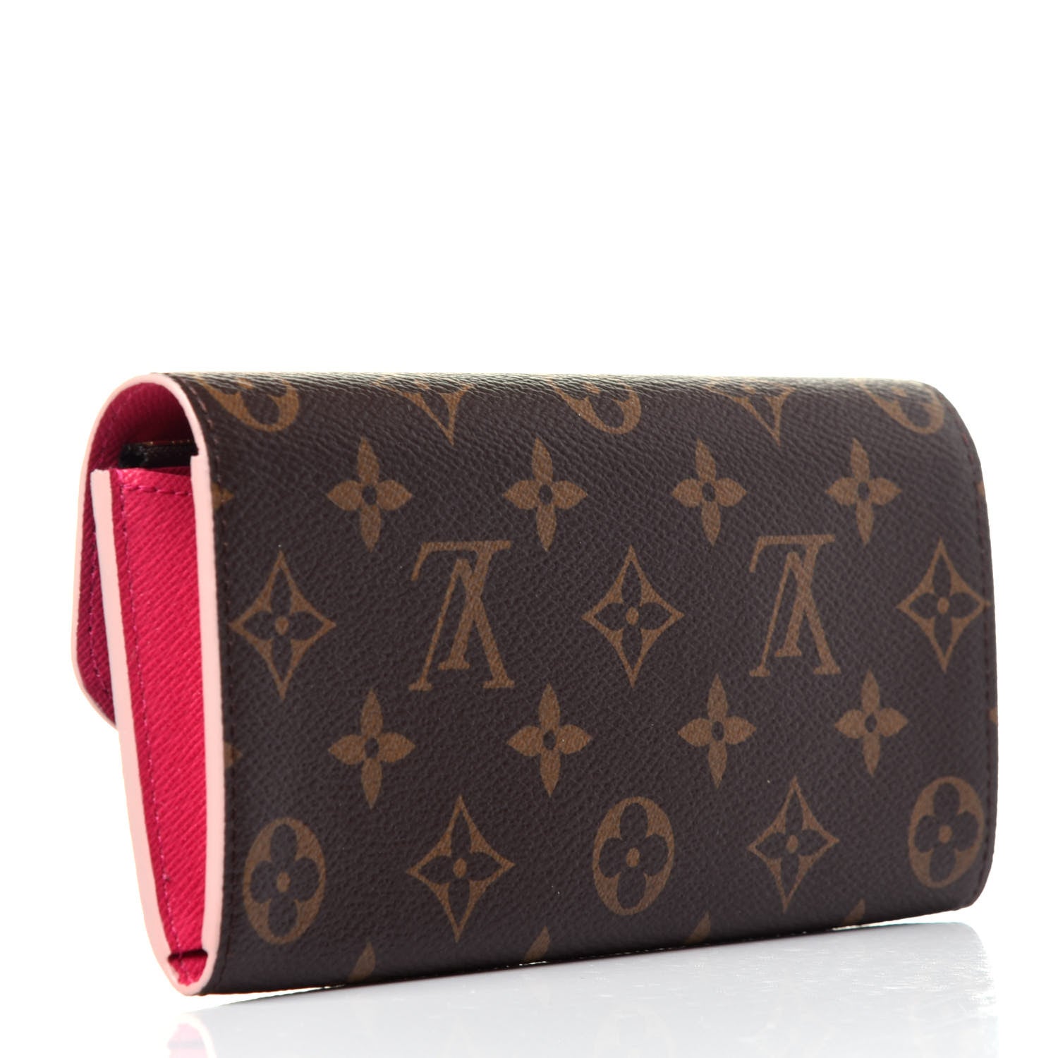 Louis Vuitton Monogram Bloom Flower Emilie Wallet Fuchsia 3 of 12