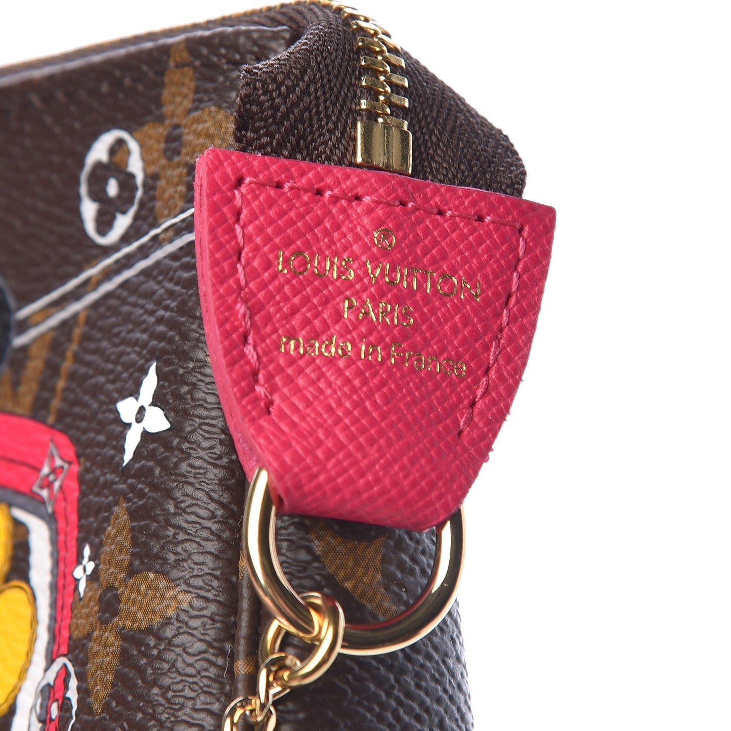 Monogram 2019 Christmas Animation Mini Courchevel Pochette Accessories Fuchsia