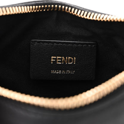 Fendi Vitello Grace Matte Mini graphy Hobo Bag Black 6 of 10