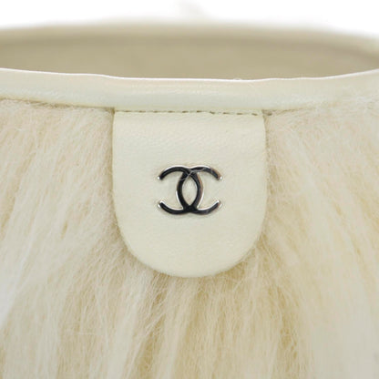 Chanel Fantasy Fur Icicle Heel Mukluks Boots 37.5 Ecru 5 of 10