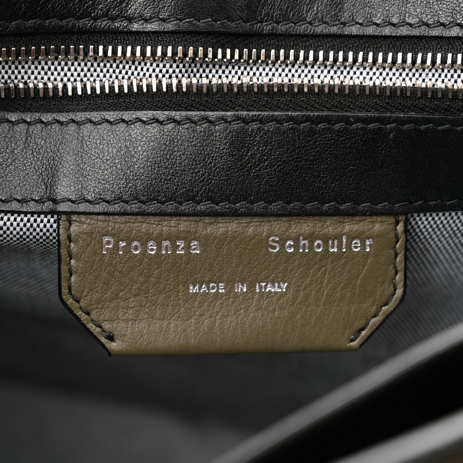 Proenza Schouler Grained Calfskin Medium PS1 Plus Satchel Cypress 6 of 10