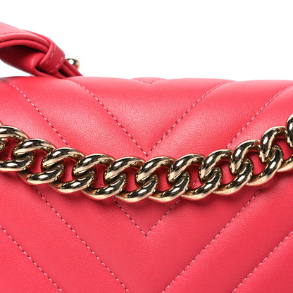 Chanel Calfskin Chevron Quilted Medium Boy Flap Pink 8 of 11