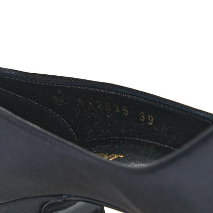 Saint Laurent Crystal Embellished Faille Paris 95 Pumps 38 Black 10 of 11