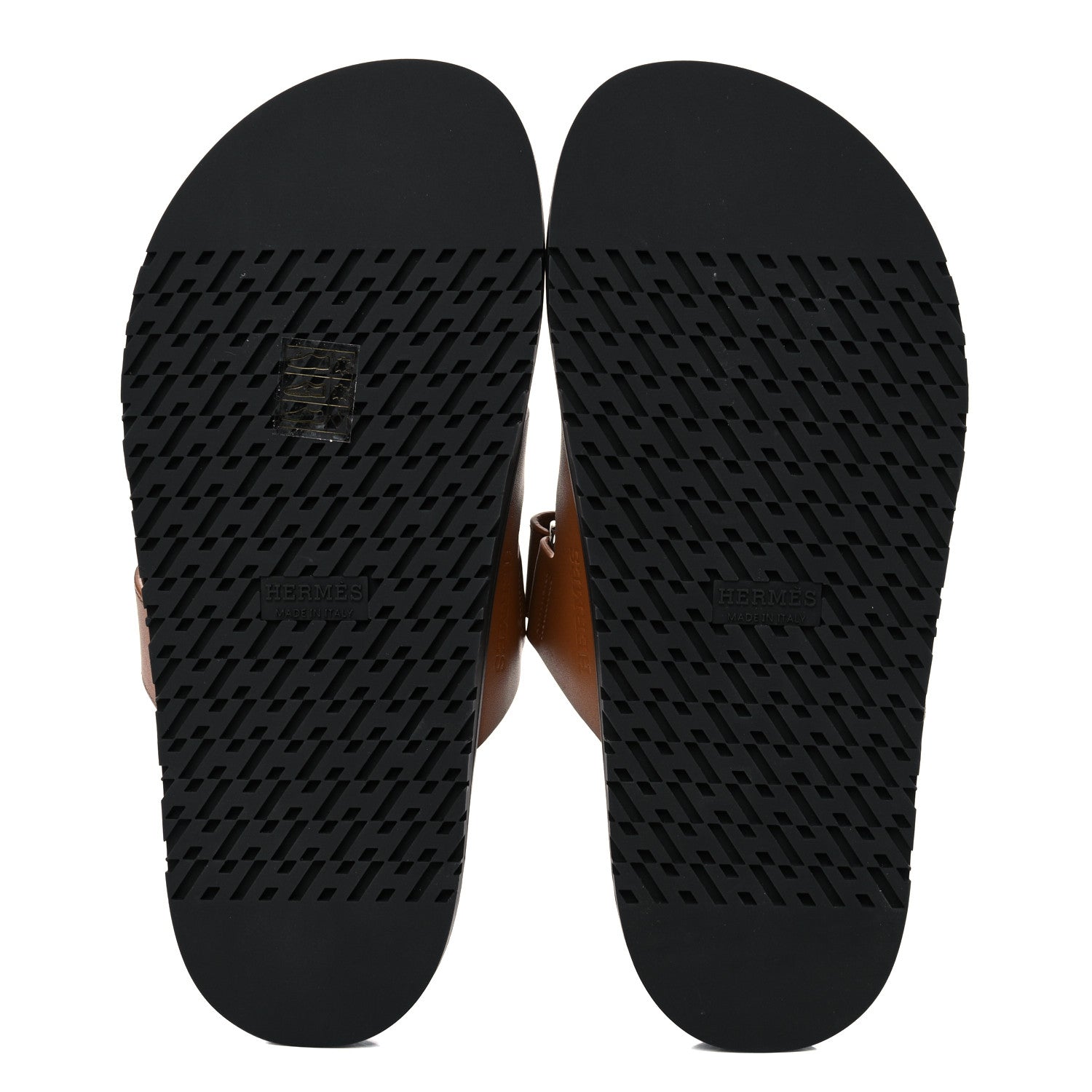 Hermes Calfskin Womens Chypre Sandals 38.5 Gold 5 of 9