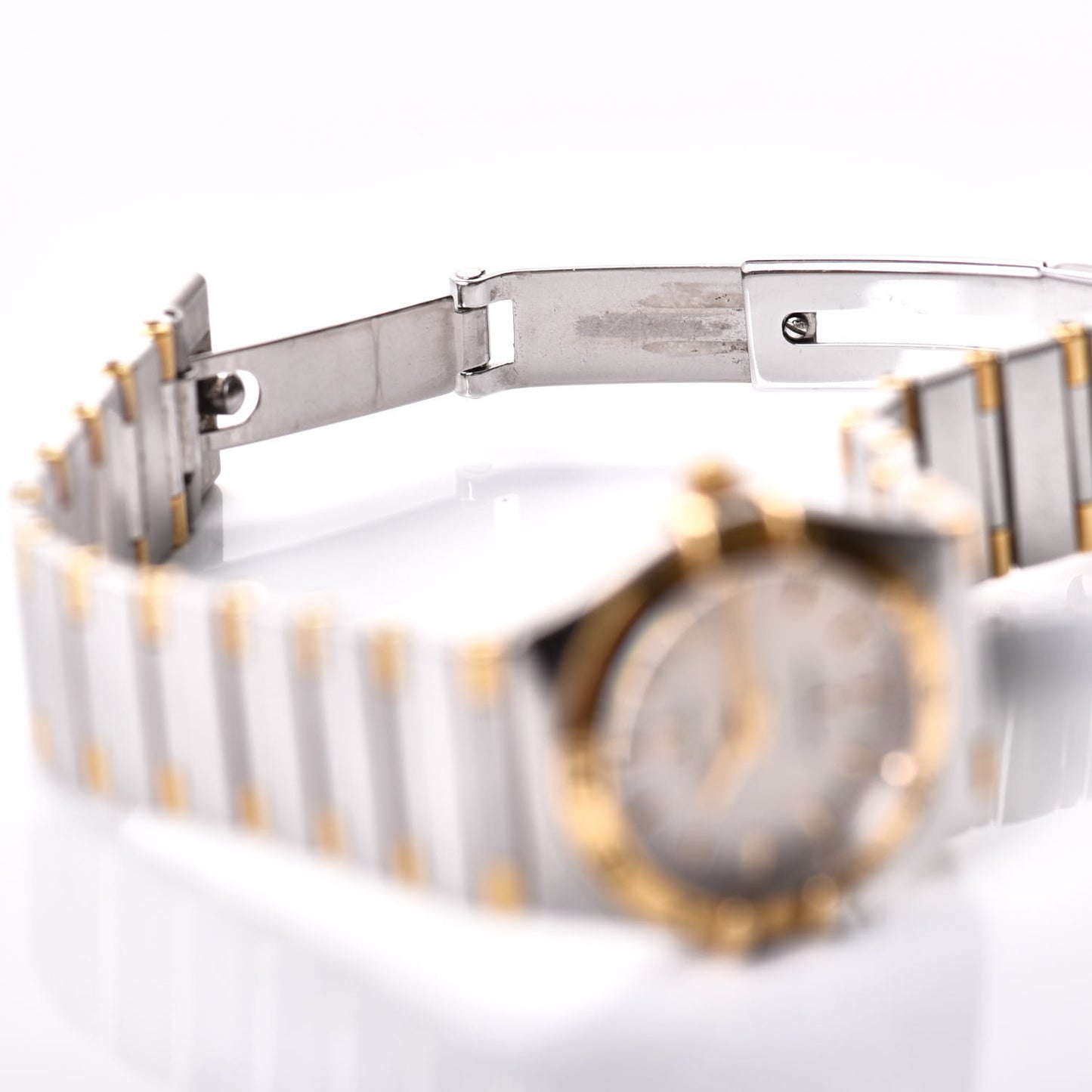 Stainless Steel 18K Yellow Gold 25mm Constellation Quartz Watch White 1272.30