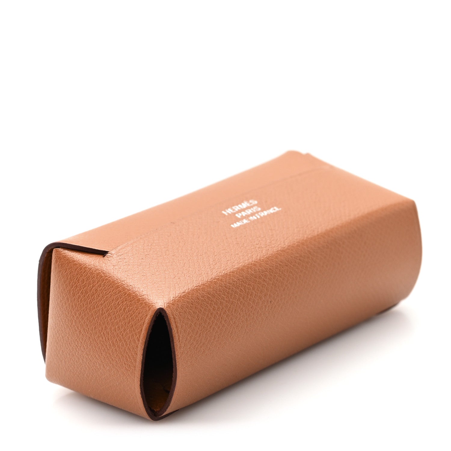 Hermes Grained Madame Calfskin Lipstick Case with Mirror Gold 4 of 11