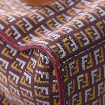 Fendi Zucchino Vitello Shopping Tote Amarena Ocra 15 of 18