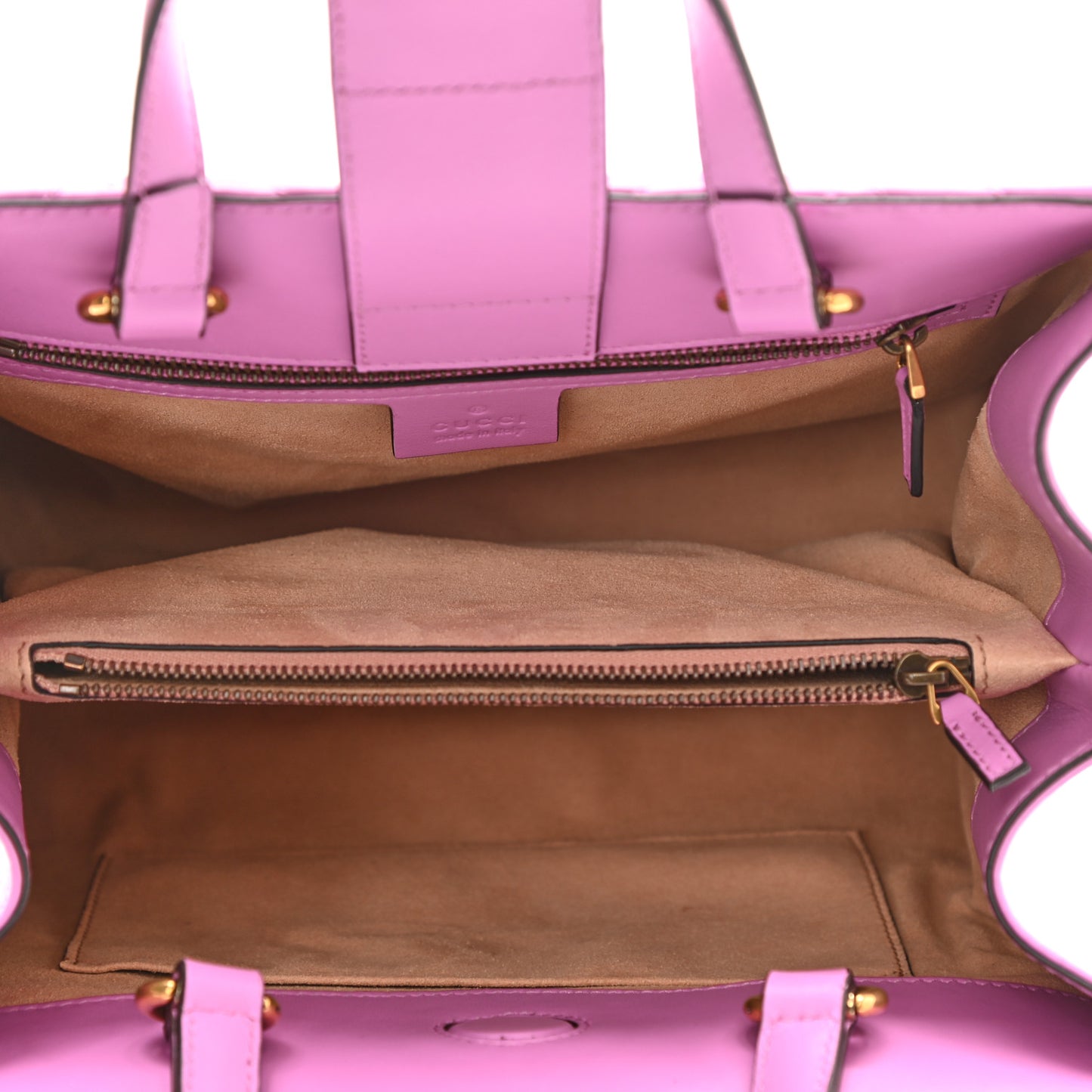 Calfskin Matelasse Small GG Marmont Tote Candy Mousse