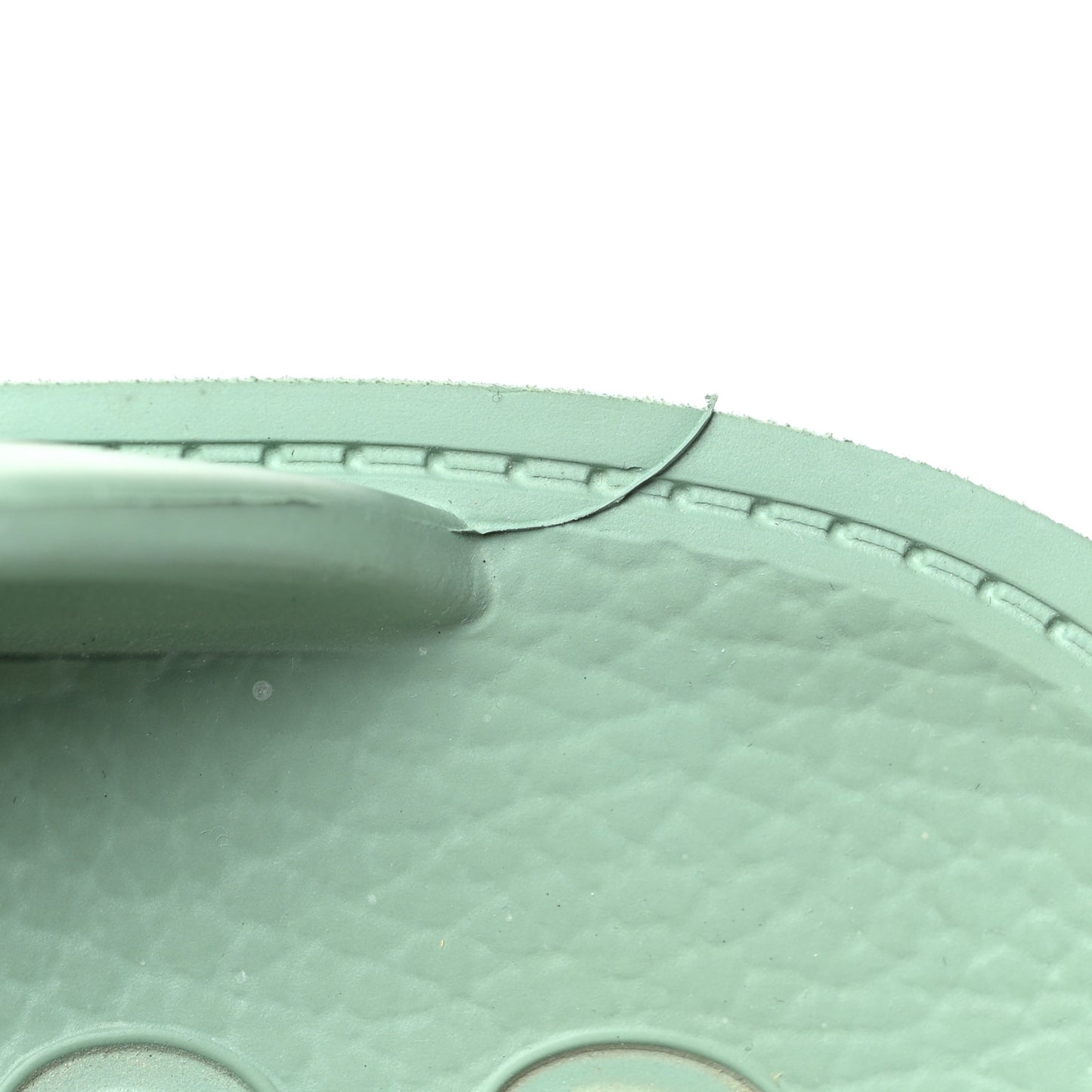 Rubber GG Monogram Perforated Elea Platform 55mm Lug Sole Sandals 38 Pacific Green