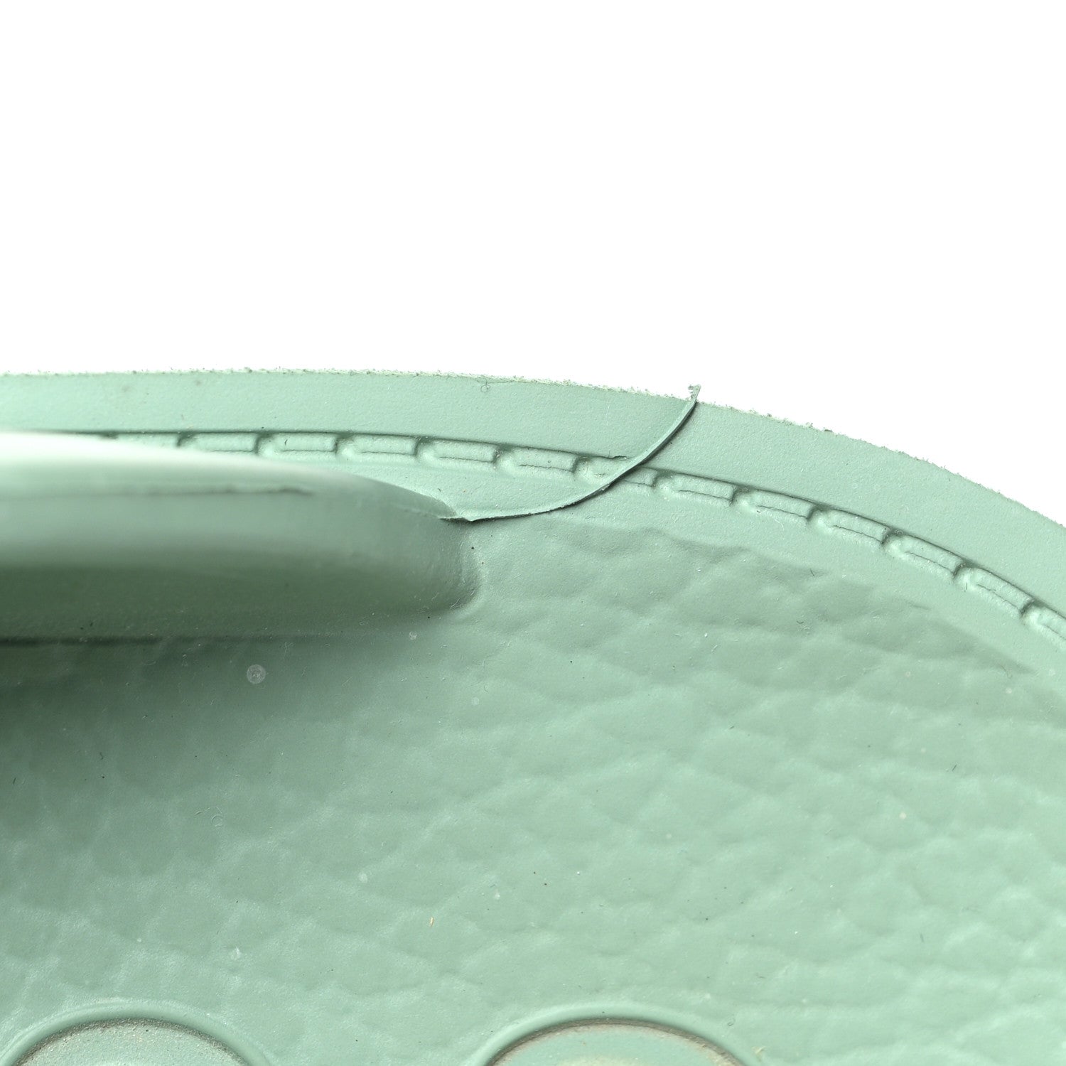 Gucci Rubber GG Monogram Perforated Elea Platform 55mm Lug Sole Sandals 38 Pacific Green 9 of 11