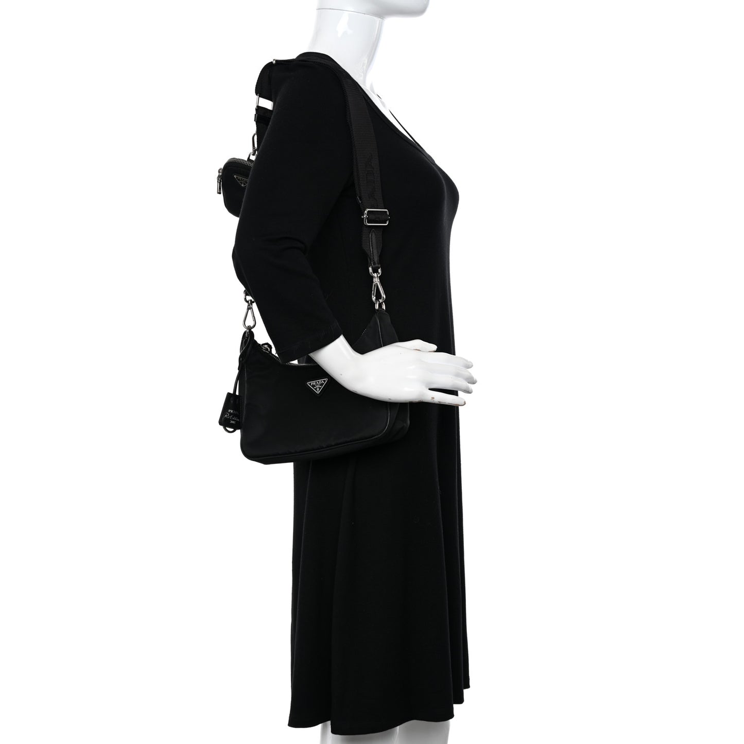 Nylon Re-Edition 2005 Shoulder Bag Black