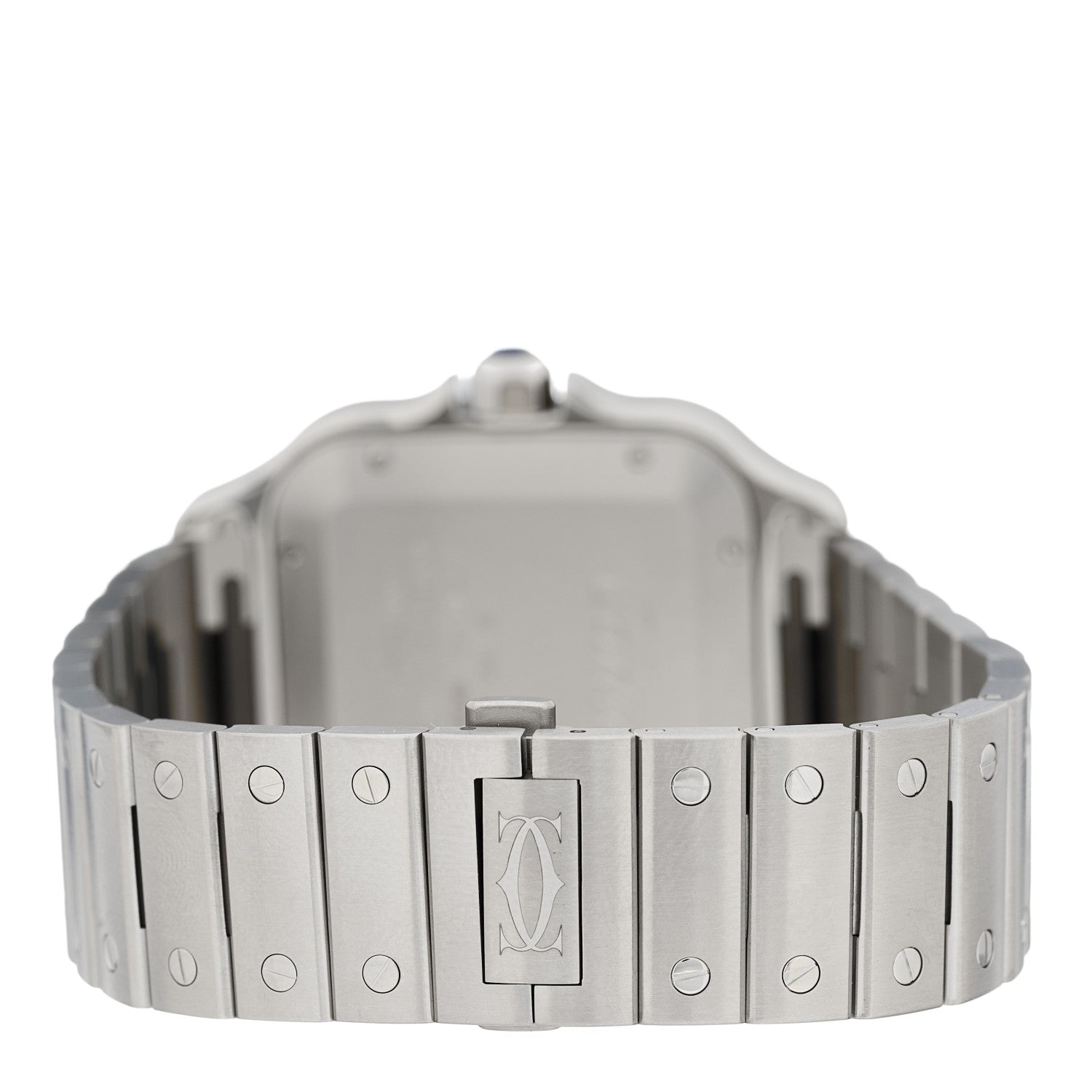 Cartier Stainless Steel 39.8mm Santos De Cartier Automatic Watch Blue 3 of 5