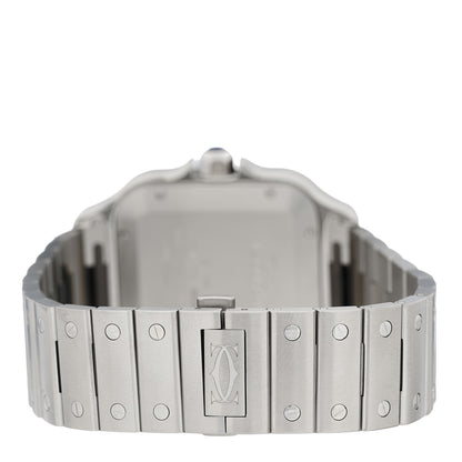 Cartier Stainless Steel 39.8mm Santos De Cartier Automatic Watch Blue 3 of 5