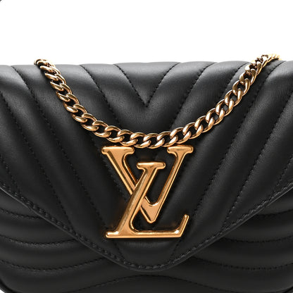 Louis Vuitton Calfskin New Wave Multi Pochette Black 7 of 9