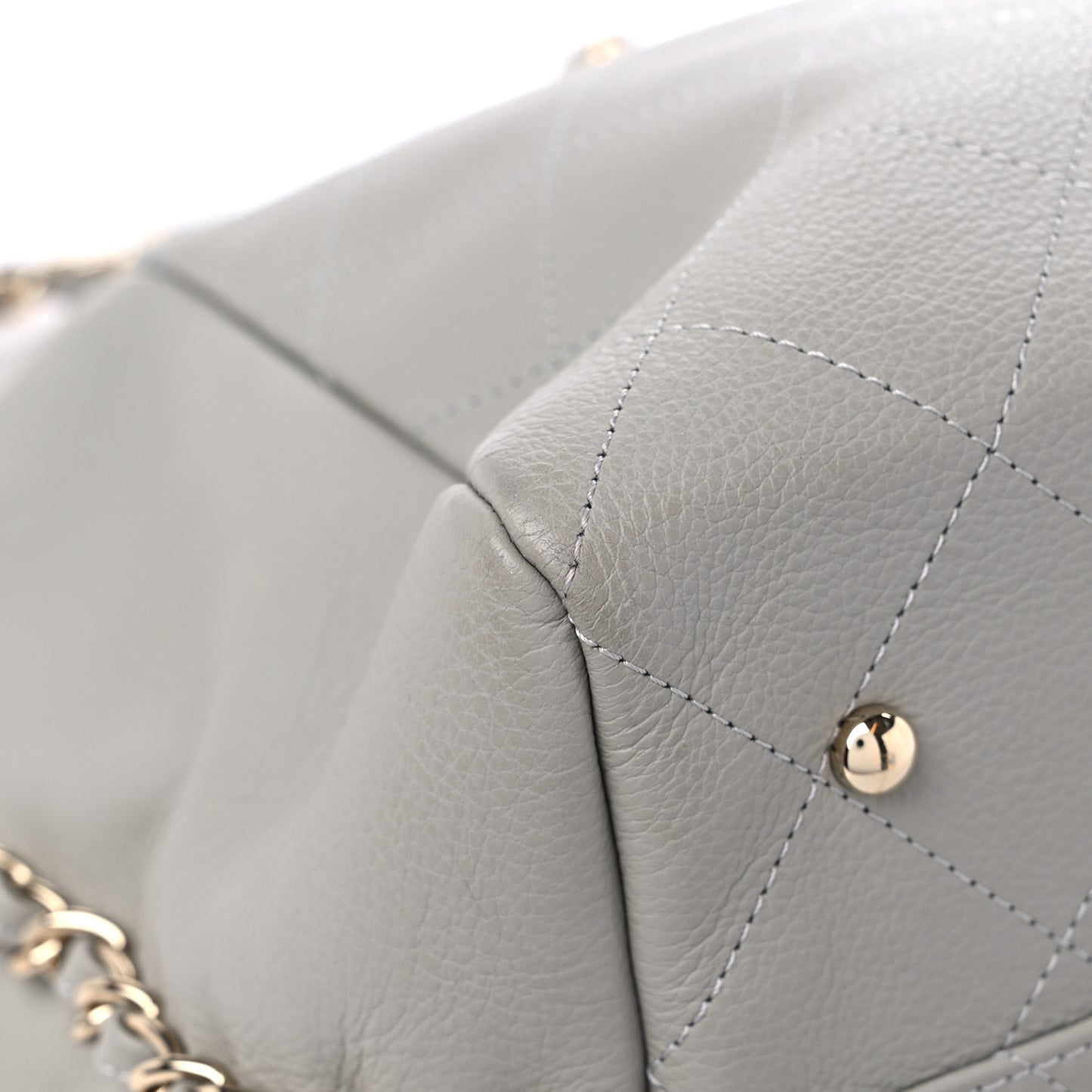 Bullskin Stitched Large Shopping Bag Grey