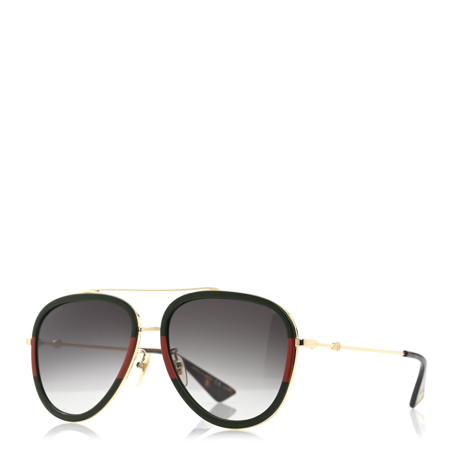 Web Aviator Sunglasses GG0062S Green Red