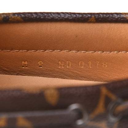 Louis Vuitton Monogram Mens Arizona Car Shoe Moccasin Loafers 8 Macassar 9 of 11