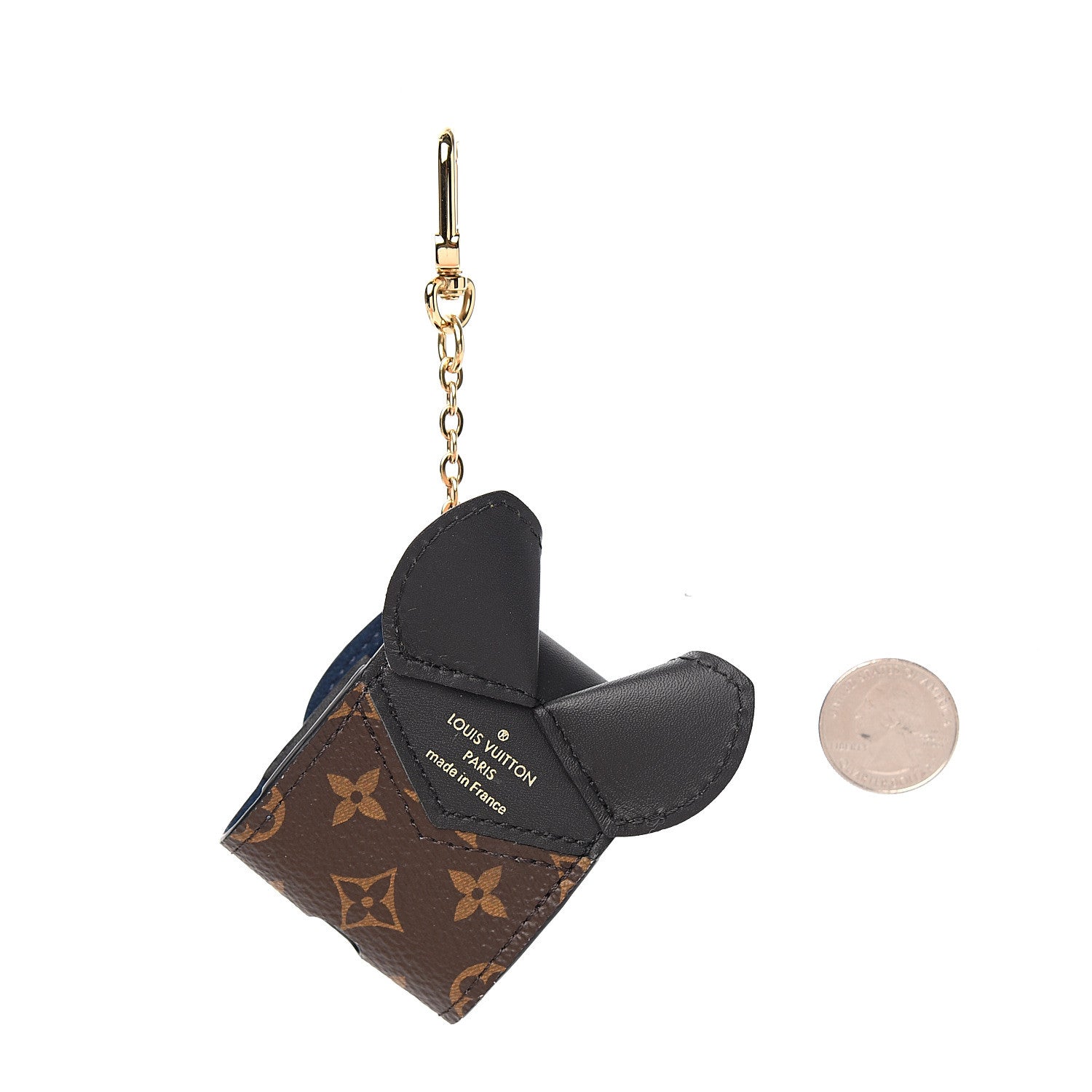 Louis Vuitton Monogram Cat Earphones Case Black 2 of 5