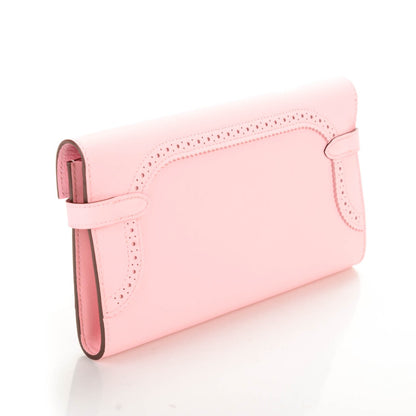 Hermes Swift Ghillies Kelly Longue Wallet Rose Sakura 3 of 8