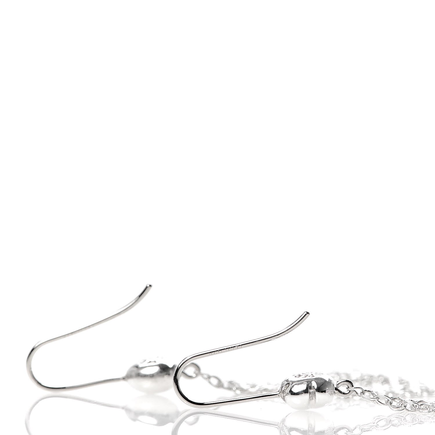 Tiffany Sterling Silver Small Elsa Peretti Mesh Earrings 3 of 4