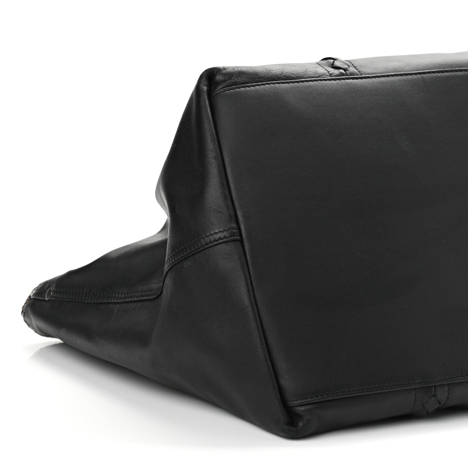 Bottega Veneta Nappa Nylon Medium Reversible Butterfly Shoulder Bag Black Cement 8 of 15