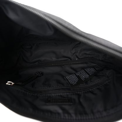 Balenciaga Recycled Sport Nylon Logo Embroidered Wheel Sling Bag Black White 5 of 9