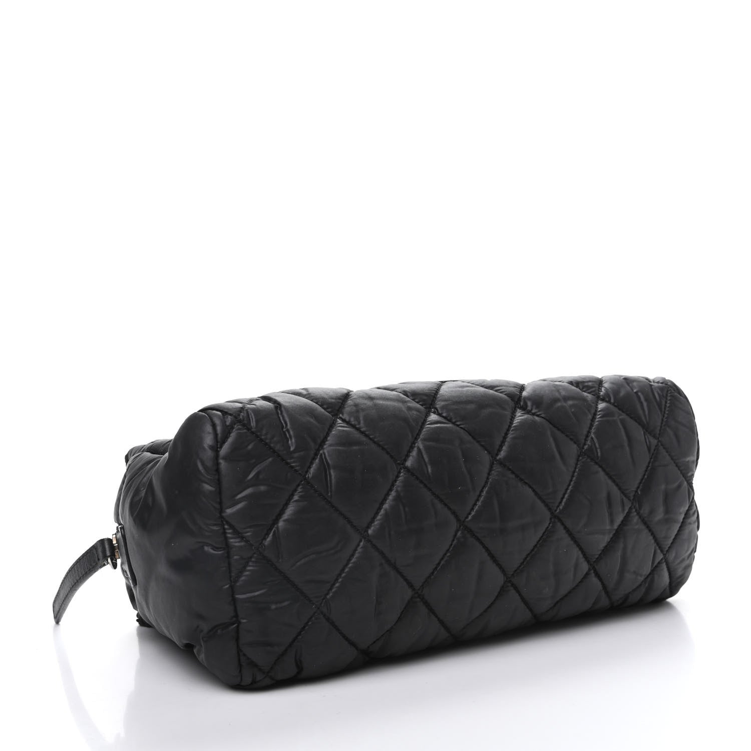 Chanel Nylon Quilted Cocoon Cosmetic Case Black 4 of 9