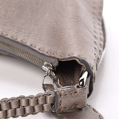 Fendi Cuoio Romano Selleria Hobo Peltro 12 of 13