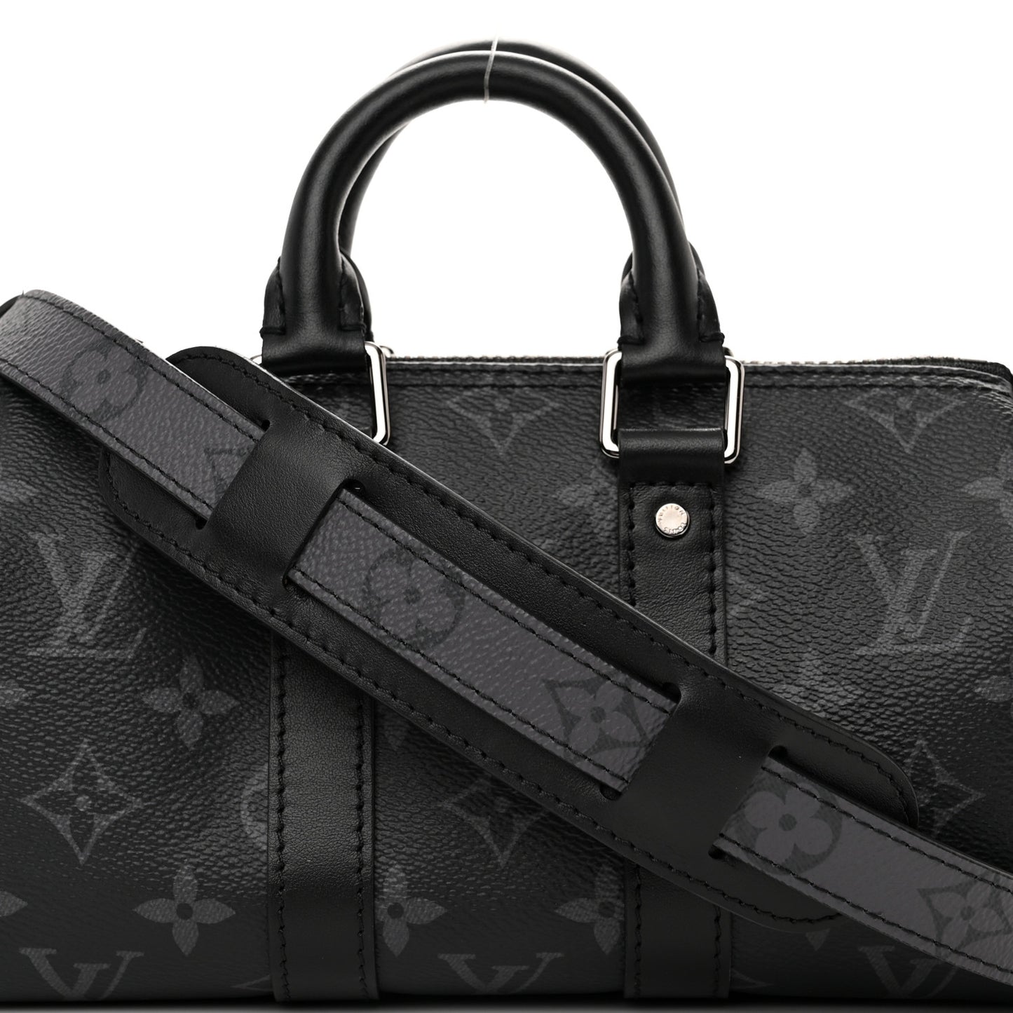 Reverse Monogram Eclipse Keepall XS Black