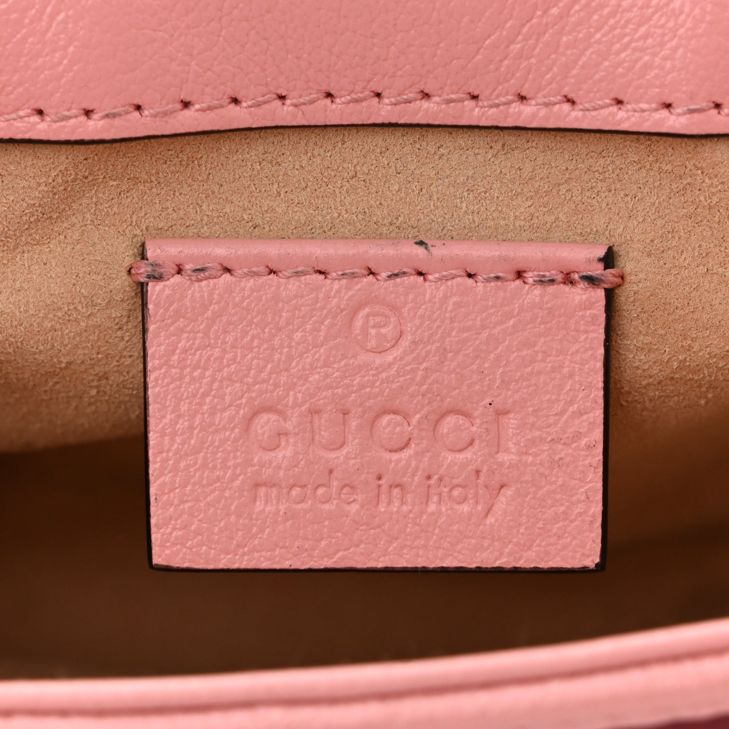 Azalea Calfskin Enamel Matelasse Diagonal Super Mini Torchon GG Marmont Shoulder Bag New Cherry Red Wild Rose