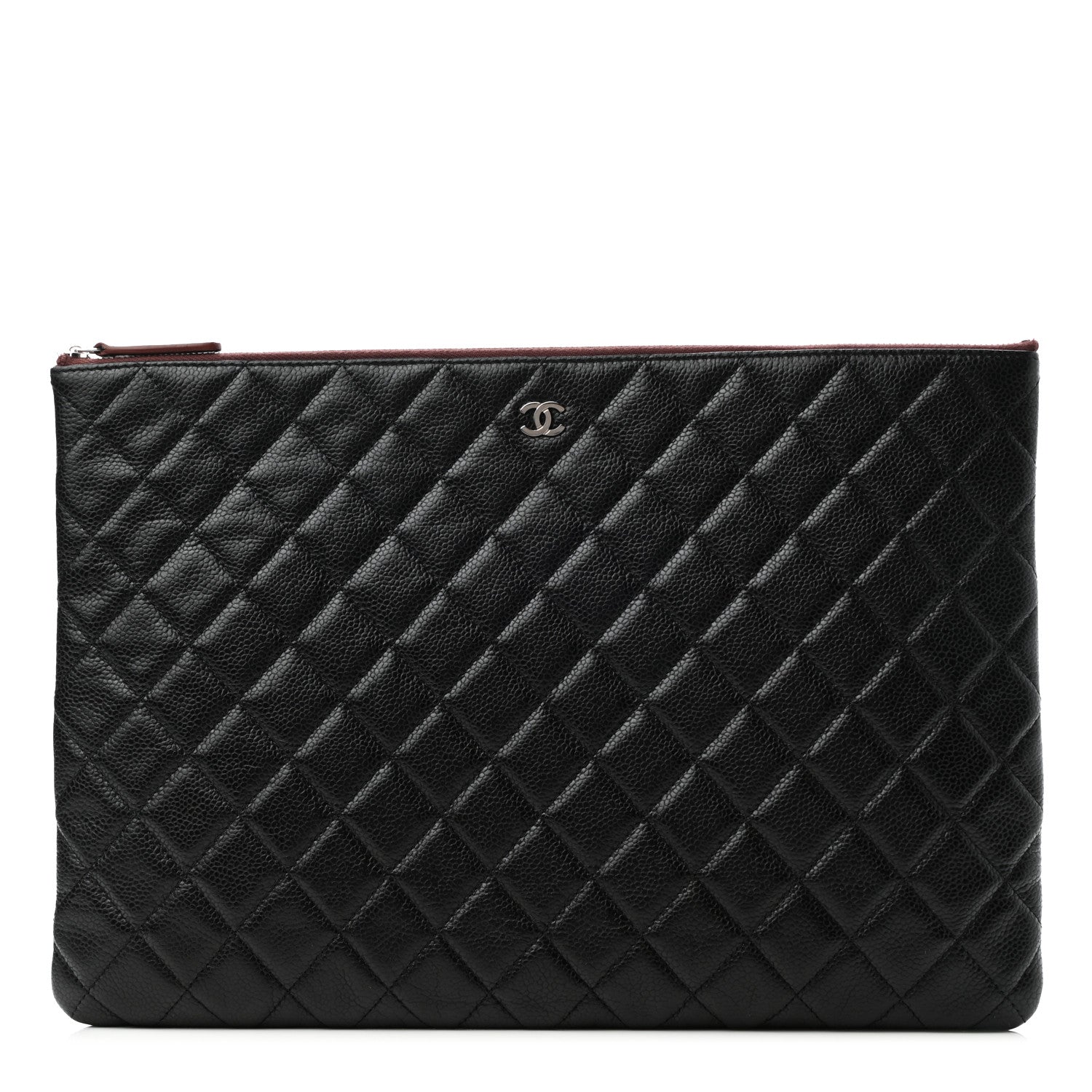 Chanel Caviar Quilted Large Cosmetic Case Black 1 of 7