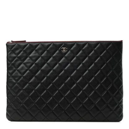 Chanel Caviar Quilted Large Cosmetic Case Black 1 of 7