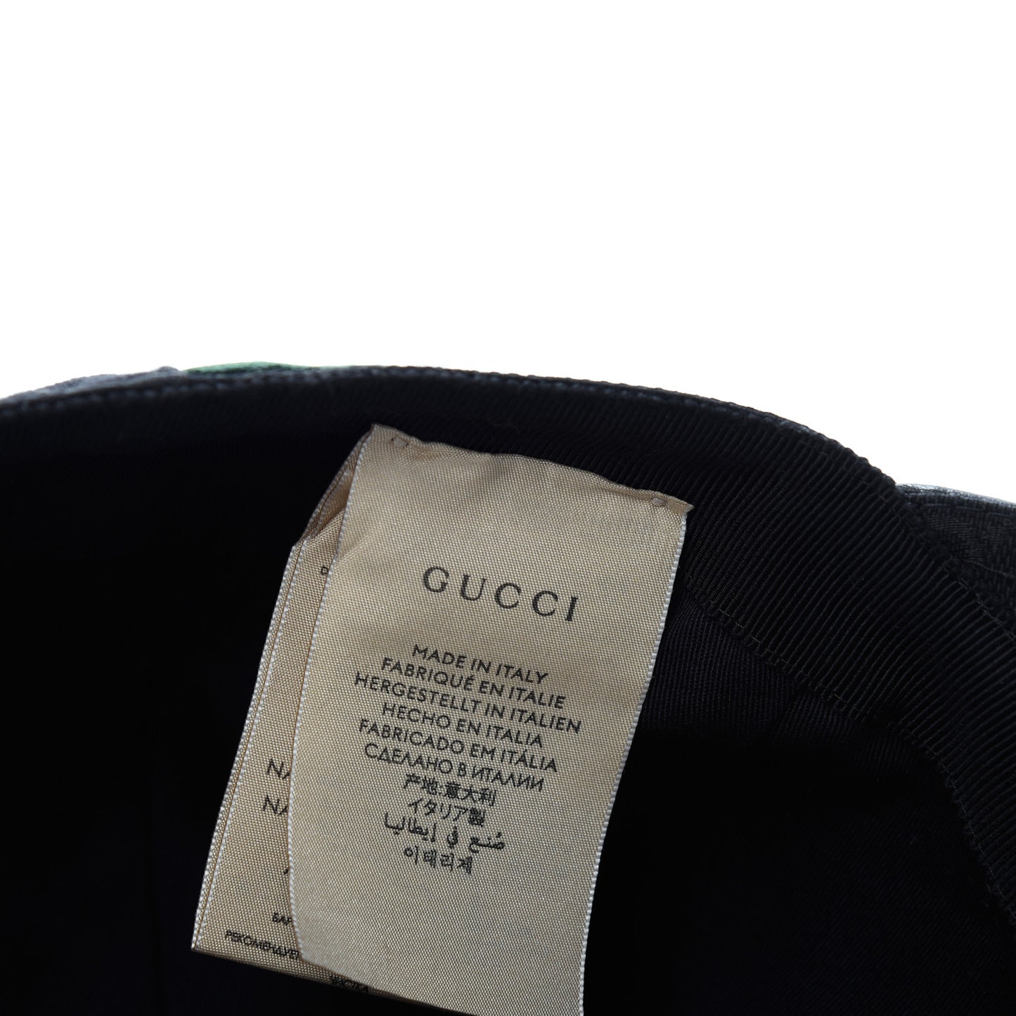 Monogram Web Baseball Hat M Black