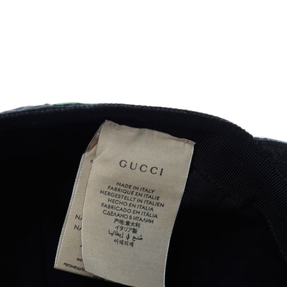 Gucci Monogram Web Baseball Hat M Black 6 of 7