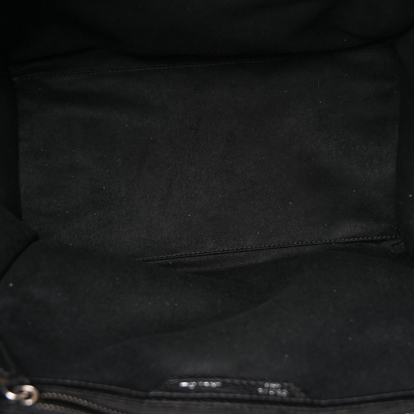 Drummed Calfskin Mini Luggage Black