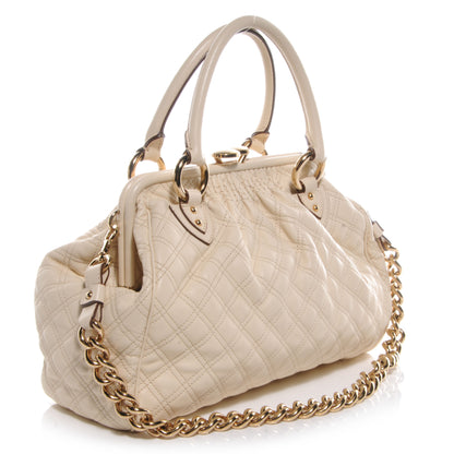 Marc Jacobs Quilted Leather Stam Tote Ivory 3 of 10